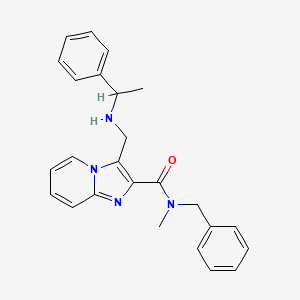 N-benzyl-N-methyl-3-{[(1-phenylethyl)amino]methyl}imidazo[1,2-a]pyridine-2-carboxamide