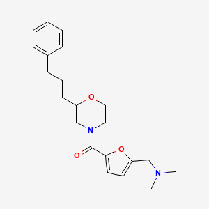 N,N-dimethyl-1-(5-{[2-(3-phenylpropyl)-4-morpholinyl]carbonyl}-2-furyl)methanamine