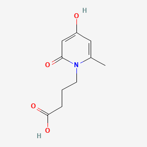 molecular formula C10H13NO4 B599671 4-(4-羟基-6-甲基-2-氧代吡啶-1(2H)-基)丁酸 CAS No. 685862-22-0