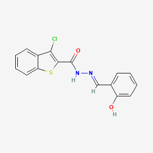 3-chloro-N'-(2-hydroxybenzylidene)-1-benzothiophene-2-carbohydrazide