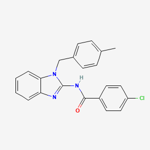 4-chloro-N-[1-(4-methylbenzyl)-1H-benzimidazol-2-yl]benzamide