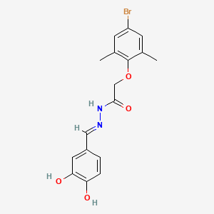 2-(4-bromo-2,6-dimethylphenoxy)-N'-(3,4-dihydroxybenzylidene)acetohydrazide