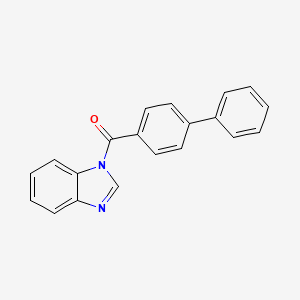 molecular formula C20H14N2O B5996784 1-(4-biphenylylcarbonyl)-1H-benzimidazole 