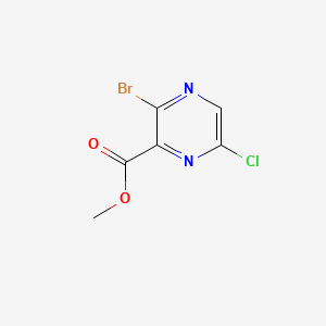 B599679 Methyl 3-bromo-6-chloropyrazine-2-carboxylate CAS No. 13457-28-8