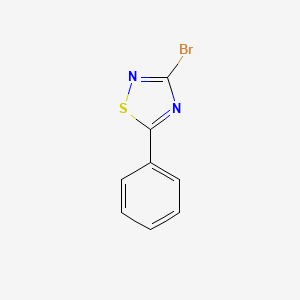 molecular formula C8H5BrN2S B599680 3-Bromo-5-phenyl-1,2,4-thiadiazole CAS No. 101495-43-6