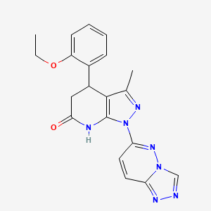 4-(2-Ethoxyphenyl)-3-methyl-1-{[1,2,4]triazolo[4,3-B]pyridazin-6-YL}-1H,4H,5H,6H,7H-pyrazolo[3,4-B]pyridin-6-one