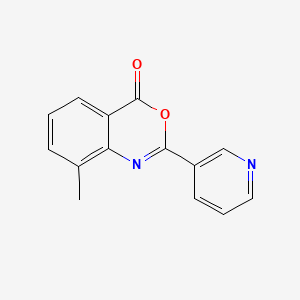 molecular formula C14H10N2O2 B5996827 8-methyl-2-(3-pyridinyl)-4H-3,1-benzoxazin-4-one 