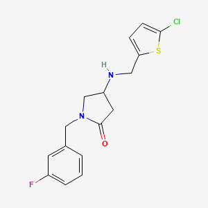 4-{[(5-chloro-2-thienyl)methyl]amino}-1-(3-fluorobenzyl)-2-pyrrolidinone