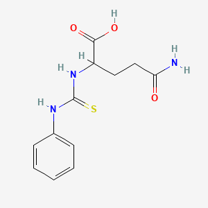 molecular formula C12H15N3O3S B5996887 N~2~-(anilinocarbonothioyl)glutamine 