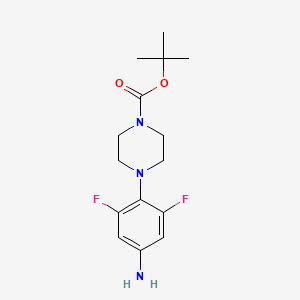 B599694 Tert-butyl 4-(4-amino-2,6-difluorophenyl)piperazine-1-carboxylate CAS No. 170104-82-2