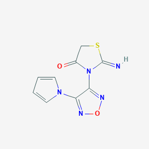 2-imino-3-[4-(1H-pyrrol-1-yl)-1,2,5-oxadiazol-3-yl]-1,3-thiazolidin-4-one