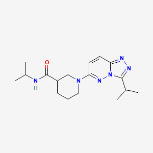 N-(propan-2-yl)-1-[3-(propan-2-yl)[1,2,4]triazolo[4,3-b]pyridazin-6-yl]piperidine-3-carboxamide