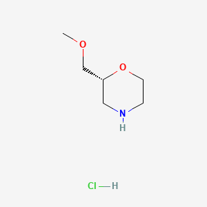 molecular formula C6H14ClNO2 B599699 (R)-2-(甲氧基甲基)吗啉盐酸盐 CAS No. 141196-39-6