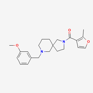 7-(3-methoxybenzyl)-2-(2-methyl-3-furoyl)-2,7-diazaspiro[4.5]decane