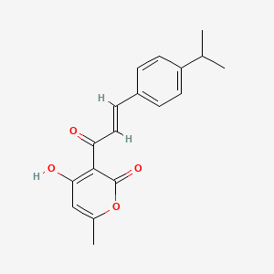 4-hydroxy-3-[3-(4-isopropylphenyl)acryloyl]-6-methyl-2H-pyran-2-one