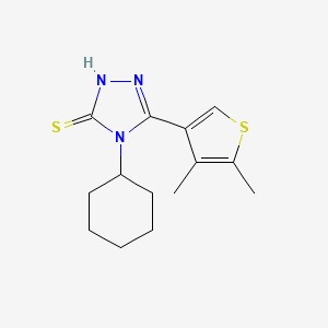 4-cyclohexyl-5-(4,5-dimethyl-3-thienyl)-4H-1,2,4-triazole-3-thiol