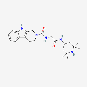 N-{2-oxo-2-[(2,2,6,6-tetramethyl-4-piperidinyl)amino]ethyl}-1,3,4,9-tetrahydro-2H-beta-carboline-2-carboxamide