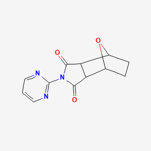 4-(2-pyrimidinyl)-10-oxa-4-azatricyclo[5.2.1.0~2,6~]decane-3,5-dione