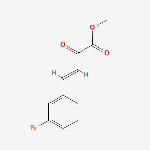 molecular formula C11H9BrO3 B599717 （3E）-4-(3-溴苯基)-2-氧代丁-3-烯酸甲酯 CAS No. 104094-31-7