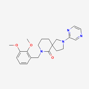 7-(2,3-dimethoxybenzyl)-2-(2-pyrazinyl)-2,7-diazaspiro[4.5]decan-6-one