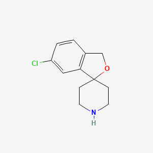 molecular formula C12H14ClNO B599718 6-氯-3H-螺[异苯并呋喃-1,4'-哌啶] CAS No. 180160-93-4