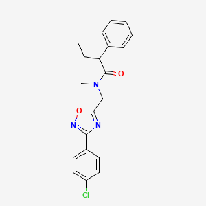 molecular formula C20H20ClN3O2 B5997188 N-{[3-(4-chlorophenyl)-1,2,4-oxadiazol-5-yl]methyl}-N-methyl-2-phenylbutanamide 