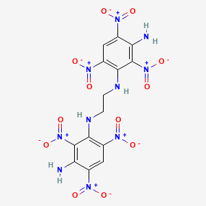molecular formula C14H12N10O12 B599719 N,N'-1,2-Ethanediyl-bis[2,4,6-trinitro-1,3-benzenediamine] CAS No. 167101-91-9