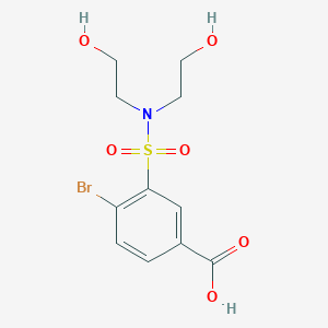 3-{[bis(2-hydroxyethyl)amino]sulfonyl}-4-bromobenzoic acid