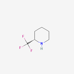 molecular formula C6H10F3N B599721 (S)-2-(三氟甲基)哌啶 CAS No. 154727-51-2