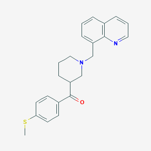 [4-(methylthio)phenyl][1-(8-quinolinylmethyl)-3-piperidinyl]methanone