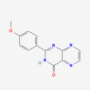 molecular formula C13H10N4O2 B599726 2-(4-Methoxyphenyl)pteridin-4(1H)-one CAS No. 155513-89-6
