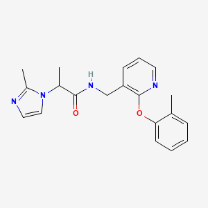 2-(2-methyl-1H-imidazol-1-yl)-N-{[2-(2-methylphenoxy)-3-pyridinyl]methyl}propanamide