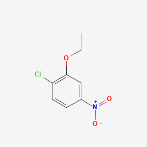 molecular formula C8H8ClNO3 B599727 1-Chloro-2-ethoxy-4-nitrobenzene CAS No. 102236-22-6