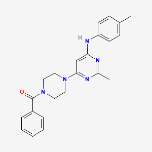 6-(4-benzoyl-1-piperazinyl)-2-methyl-N-(4-methylphenyl)-4-pyrimidinamine