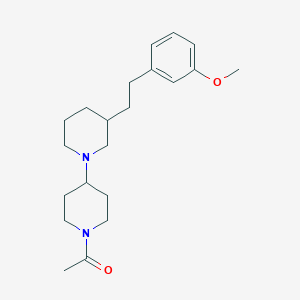 molecular formula C21H32N2O2 B5997289 1'-acetyl-3-[2-(3-methoxyphenyl)ethyl]-1,4'-bipiperidine 