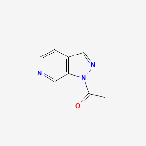 molecular formula C8H7N3O B599733 1-乙酰吡唑并[3,4-c]吡啶 CAS No. 52090-67-2