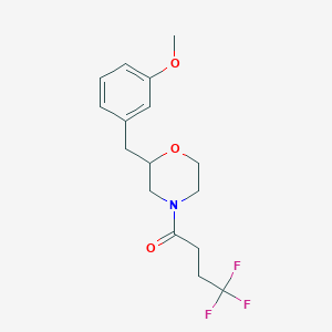 2-(3-methoxybenzyl)-4-(4,4,4-trifluorobutanoyl)morpholine