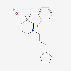 [1-(3-cyclopentylpropyl)-3-(2-fluorobenzyl)-3-piperidinyl]methanol