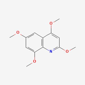 molecular formula C13H15NO4 B599739 2,4,6,8-Tetramethoxyquinoline CAS No. 53913-30-7