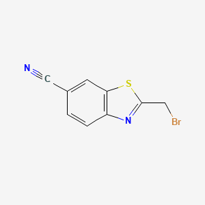 6-Benzothiazolecarbonitrile, 2-(bromomethyl)-