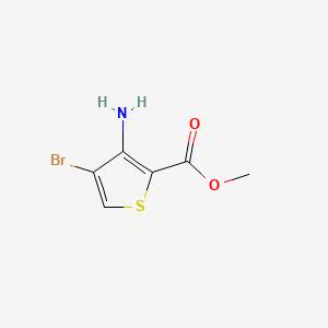 molecular formula C6H6BrNO2S B599745 3-氨基-4-溴噻吩-2-甲酸甲酯 CAS No. 161833-42-7