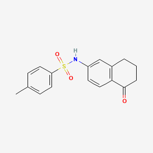 4-methyl-N-(5-oxo-5,6,7,8-tetrahydronaphthalen-2-yl)benzenesulfonamide