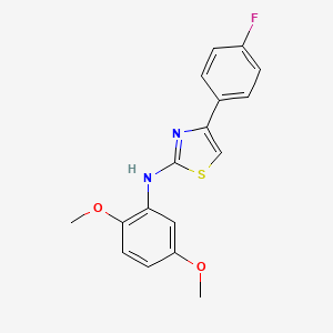 N-(2,5-dimethoxyphenyl)-4-(4-fluorophenyl)-1,3-thiazol-2-amine