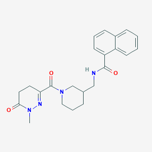 N-({1-[(1-methyl-6-oxo-1,4,5,6-tetrahydro-3-pyridazinyl)carbonyl]-3-piperidinyl}methyl)-1-naphthamide