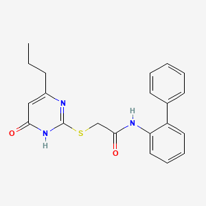 N-2-biphenylyl-2-[(4-hydroxy-6-propyl-2-pyrimidinyl)thio]acetamide