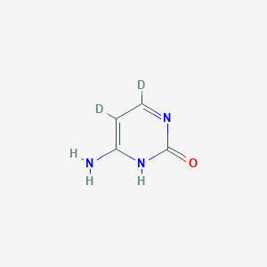 molecular formula C4H5N3O B599751 Cytosine-5,6-d2 CAS No. 106391-24-6