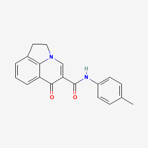 molecular formula C19H16N2O2 B5997515 N-(4-methylphenyl)-6-oxo-1,2-dihydro-6H-pyrrolo[3,2,1-ij]quinoline-5-carboxamide 