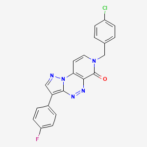 7-(4-chlorobenzyl)-3-(4-fluorophenyl)pyrazolo[5,1-c]pyrido[4,3-e][1,2,4]triazin-6(7H)-one