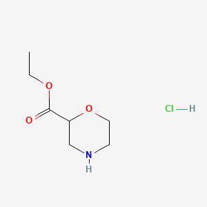 B599754 Ethyl 2-Morpholinecarboxylate Hydrochloride CAS No. 135072-31-0