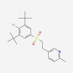 5-{2-[(3,5-di-tert-butyl-4-fluorophenyl)sulfonyl]ethyl}-2-methylpyridine